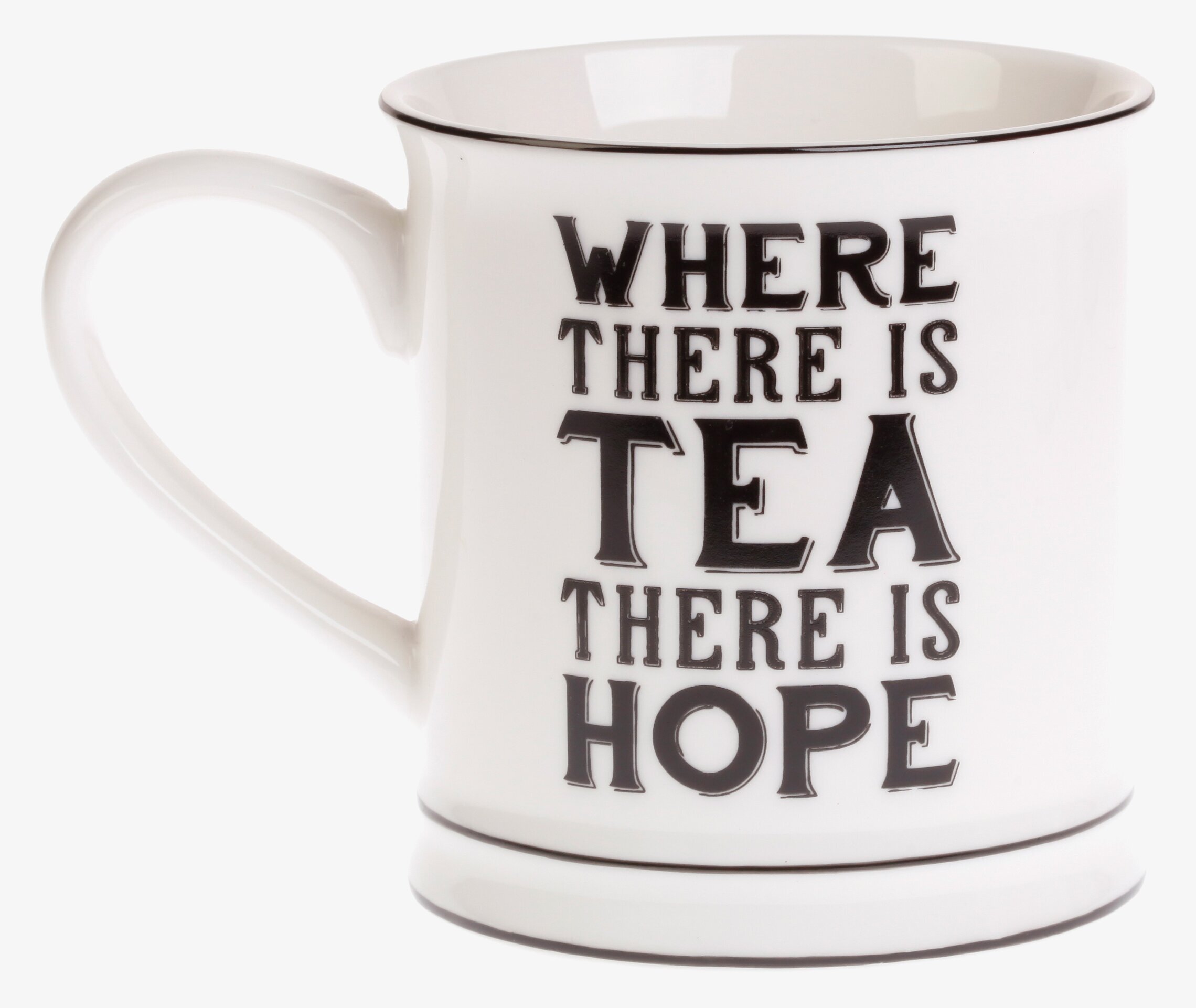 Mugg Where There Is Tea från Sass & Belle i vit keramik