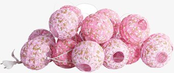 Party light Pink Birch från House Doctor med rosa lyktor