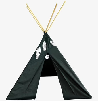 Basic Tipi - Svart från A Little Lovely Company i barnrum