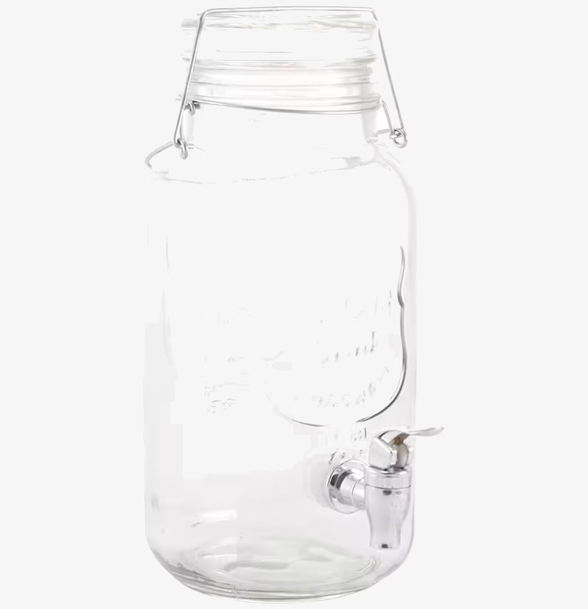 Glasburk Med Kran & Handtag från Strömshaga, robust glas