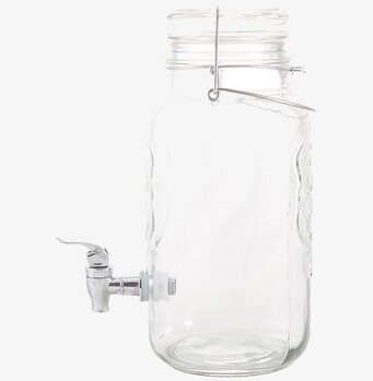 Glasburk Med Kran & Handtag från Strömshaga för drycker