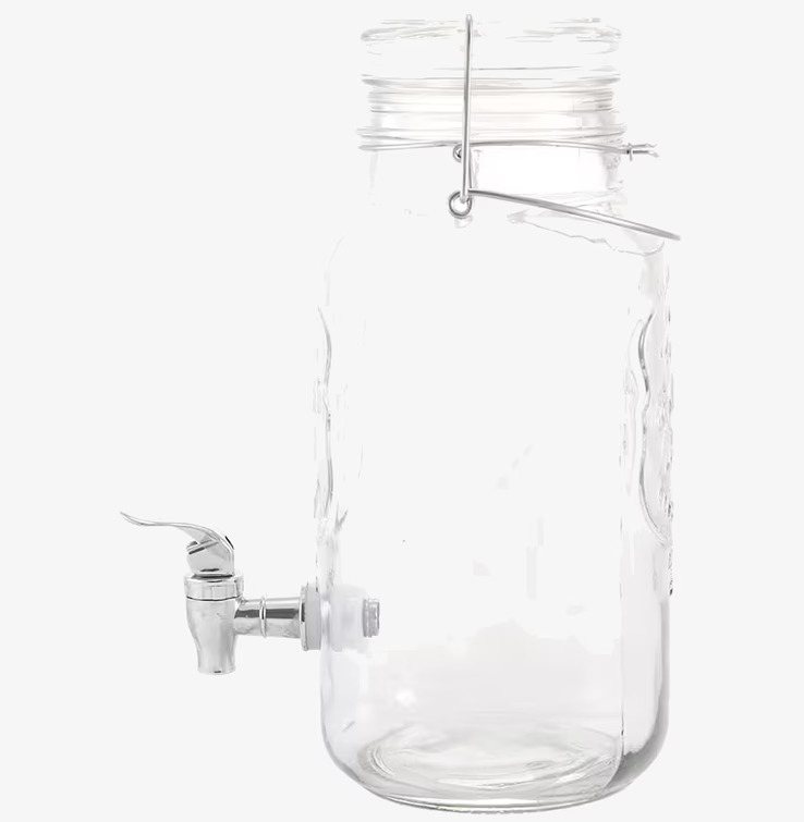 Glasburk Med Kran & Handtag från Strömshaga för drycker