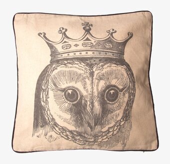 Kudde Kunglig Uggla från Sass & Belle på en neutral bakgrund