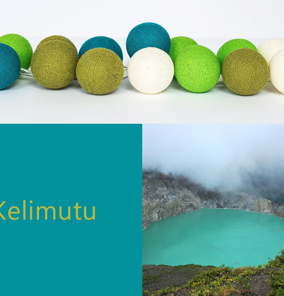 Ljusslinga Kelimutu 20 från Happy Lights med färgglada kulor