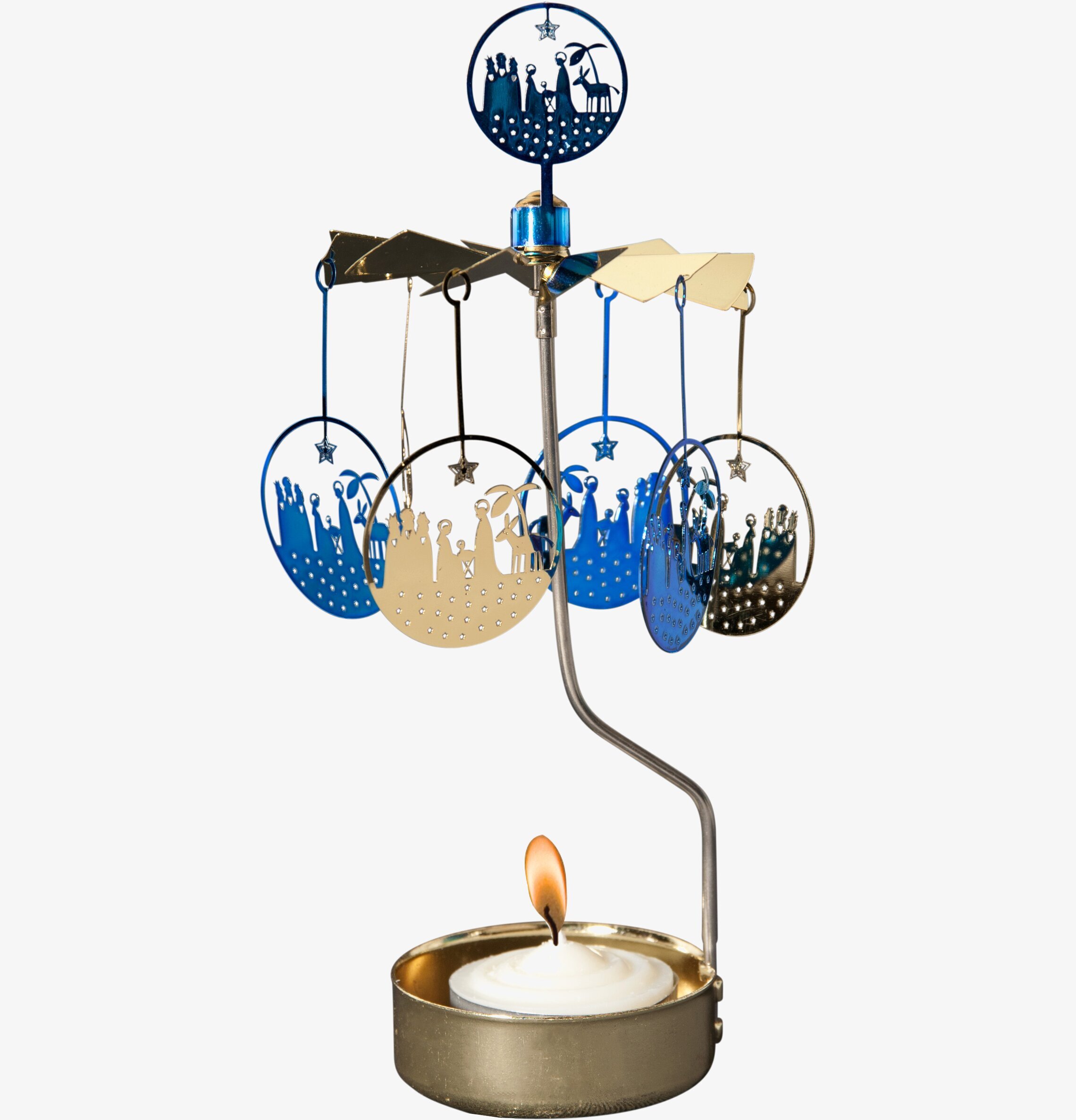 Änglaspel Blå krubba från Pluto Produkter med julkrubba