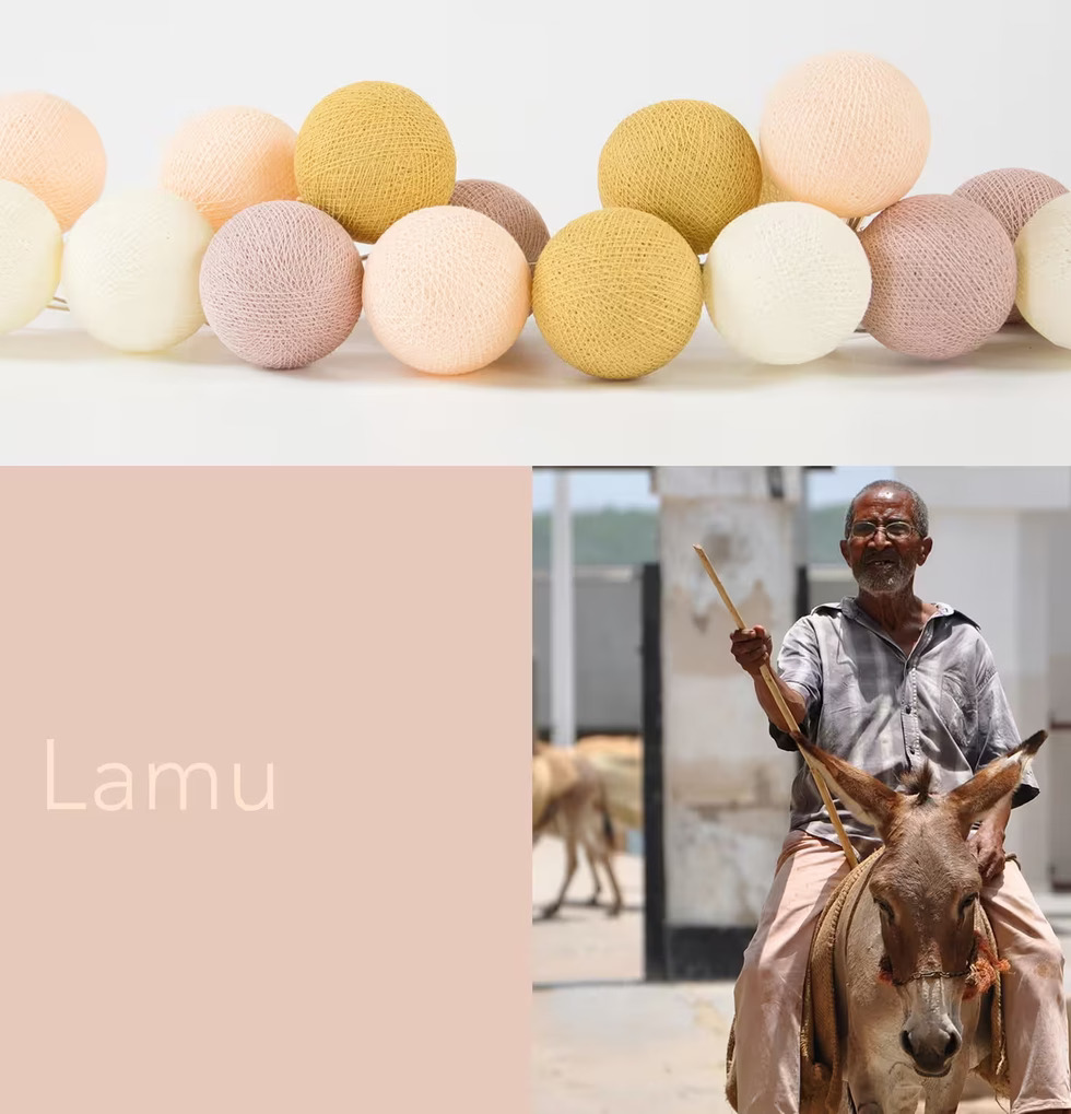 Ljusslinga LED Lamu 20 från Happy Lights i inomhusmiljö