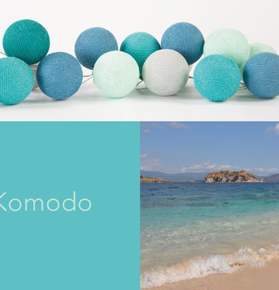 Ljusslinga LED Komodo 20 från Happy Lights på vit bakgrund