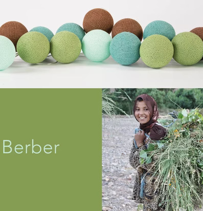 Ljusslinga LED Berber 20 från Happy Lights på vit bakgrund