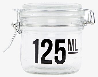 Glasburk 125 ml från House Doctor med metallklämma
