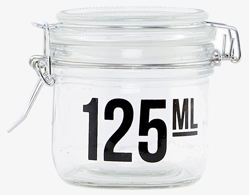 Glasburk 125 ml från House Doctor med metallklämma