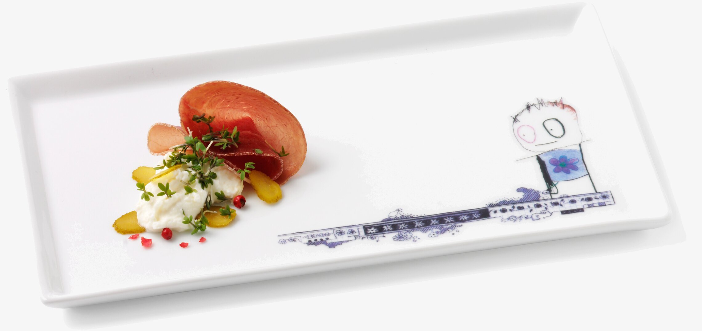 Tallrik Be Friends från Poul Pava med konstnärlig design