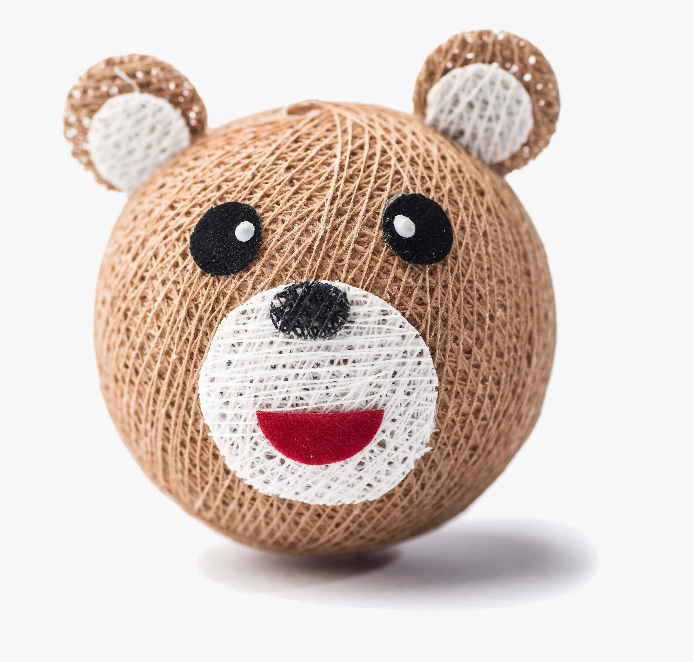 Boll Björn Brun - Vasanthi med ett detaljerat björnansikte