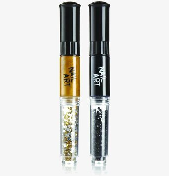 Nagelkonst Guld från Annat: Två pennor med dekorpärlor