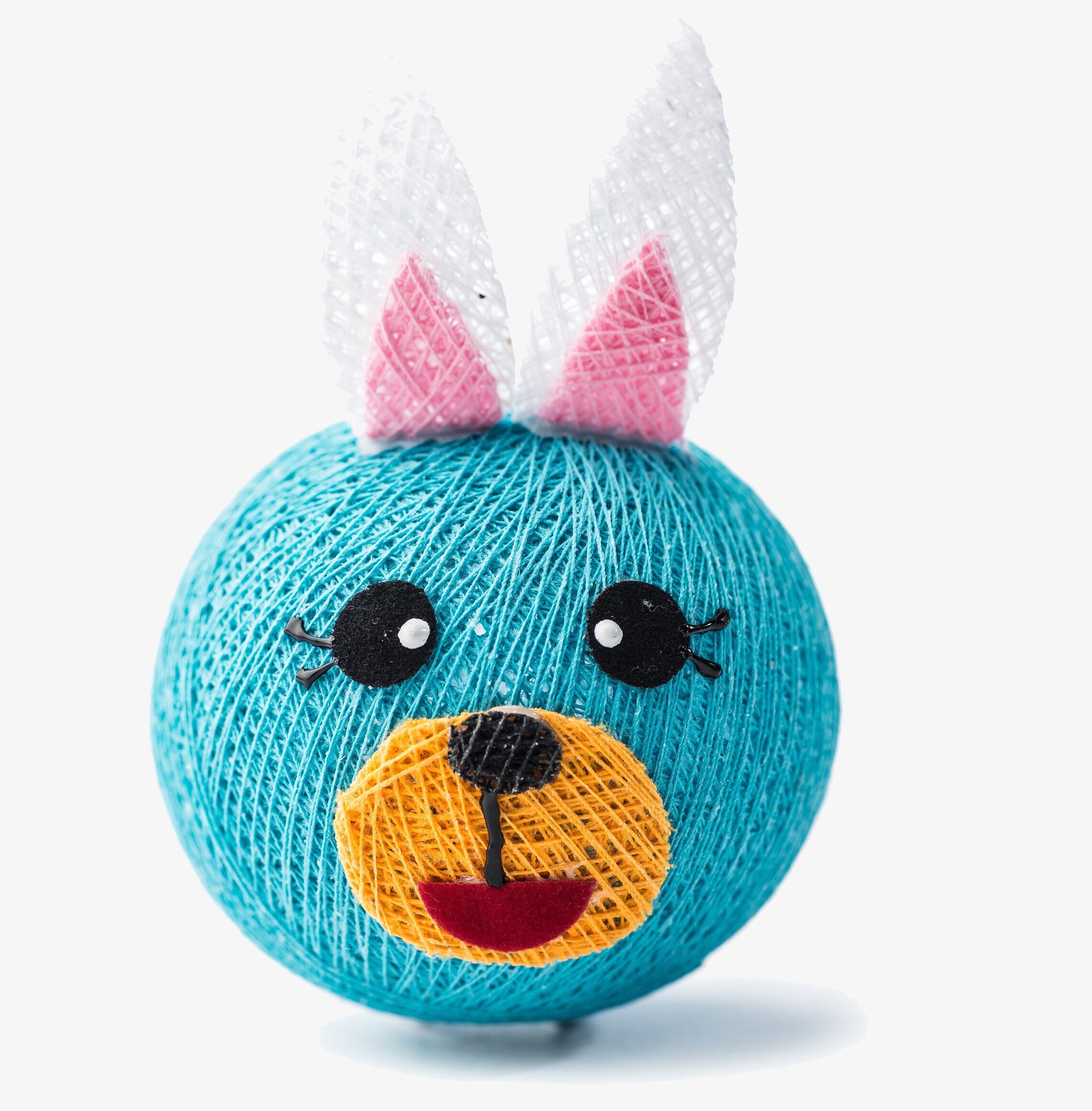 Boll Kanin Blå - Vasanthi med blått nät och kaninansikte