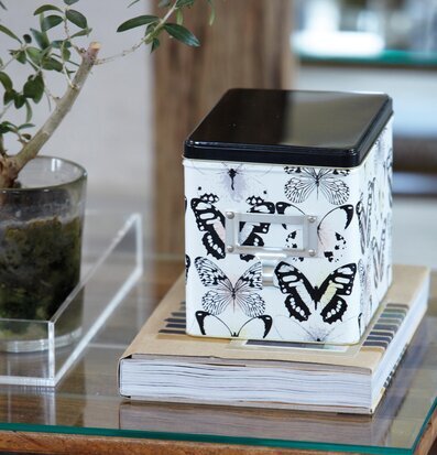 House Doctor förvaringsburk Butterflies med fjärilsmotiv