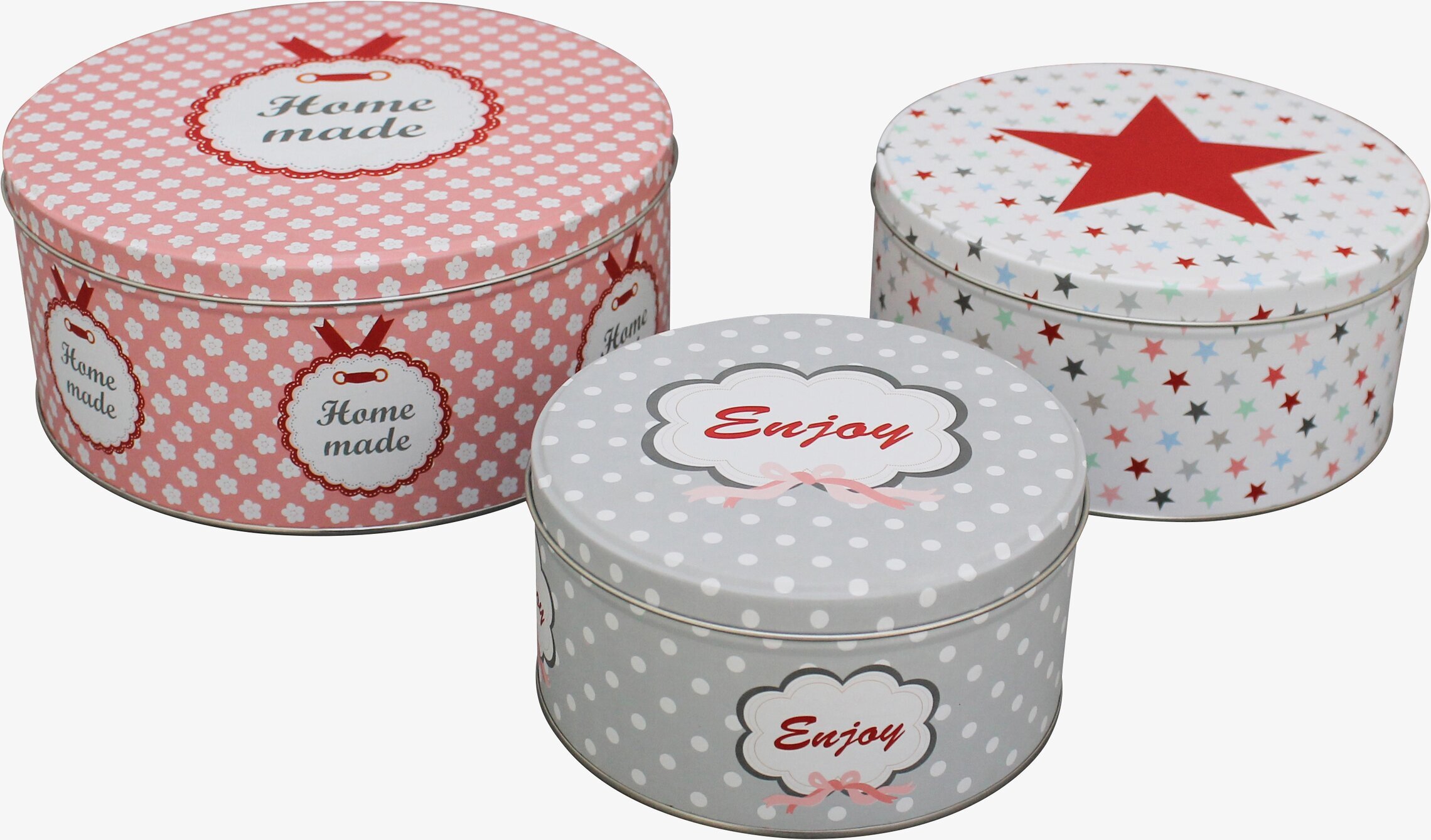 Tre plåtlådor från Krasilnikoff, Tin Boxes Home Made