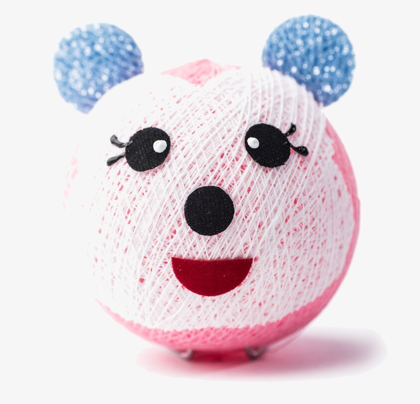 Boll Katt Rosa - Vasanthi från Vasanthi, rosa kattboll