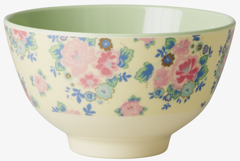 Liten Skål Dutch Rose Print från Rice med blommönster