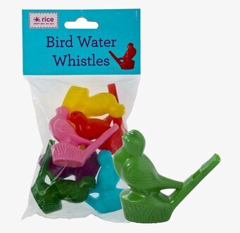 Vattenvisselpipa Fågel från Rice i färgglad förpackning