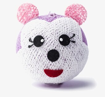 Boll Katt Lila - Vasanthi från Vasanthi, lekfull kattleksak