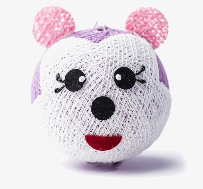 Boll Katt Lila - Vasanthi från Vasanthi, lekfull kattleksak