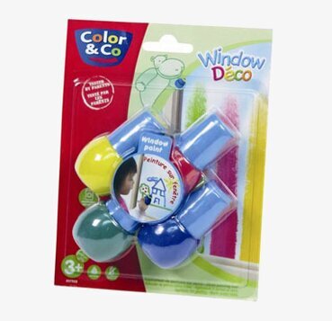 Fönsterfärger set 4x30 ml från Color & Co för kreativitet