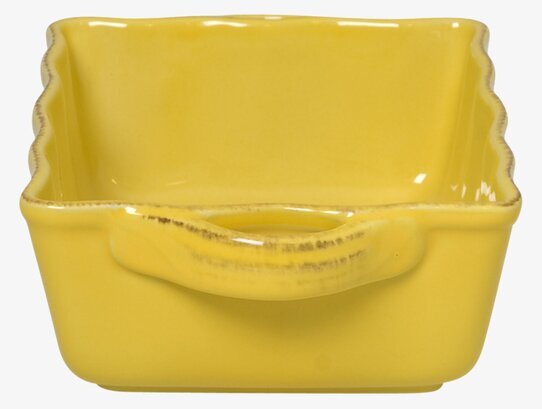 Ugnsform Small Gul från Rice med vågiga kanter och handtag