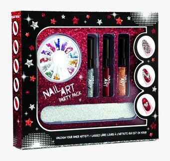 Nagelkonst Partypack från Annat med dekorationer och lack
