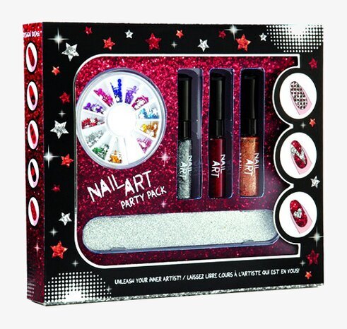 Nagelkonst Partypack från Annat med dekorationer och lack