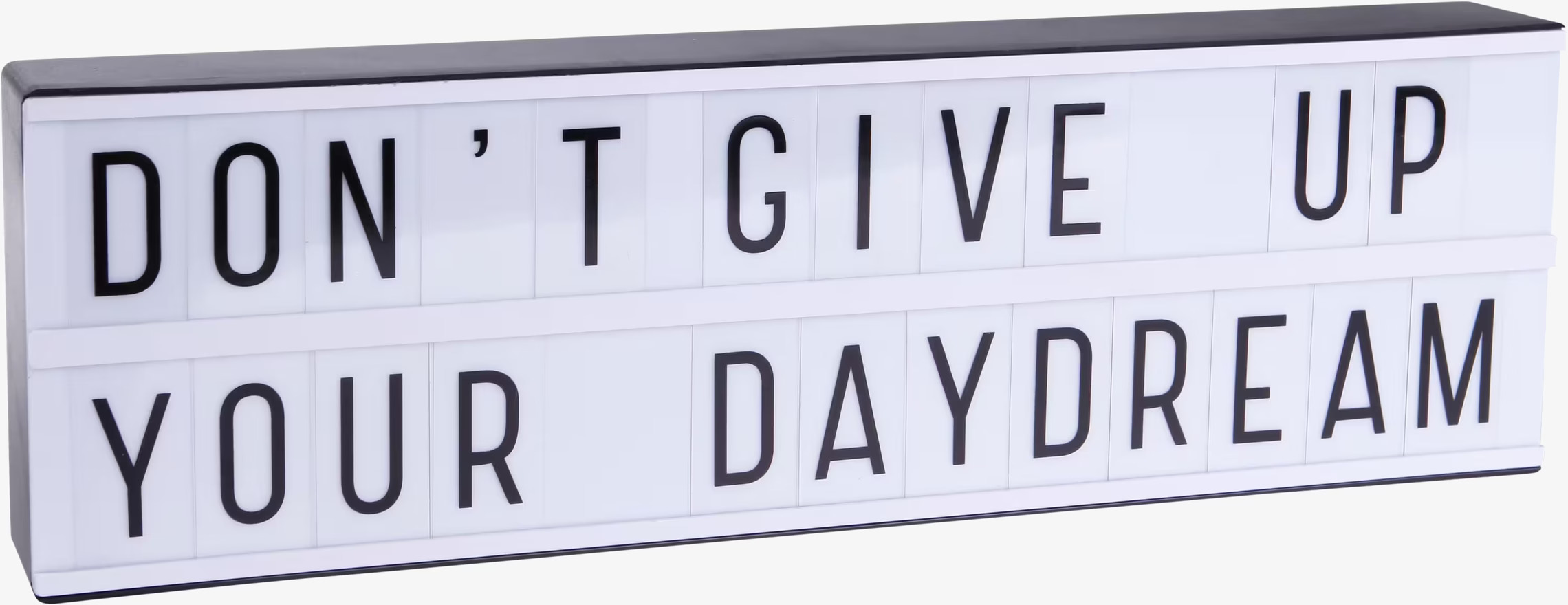 Lightbox A5 Long från A Little Lovely Company i vit plast