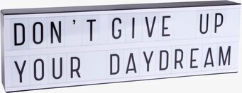 Lightbox A5 Long från A Little Lovely Company i vit plast