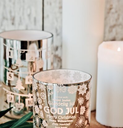 God Jul - Majas Cottage ljuslykta från Majas Cottage