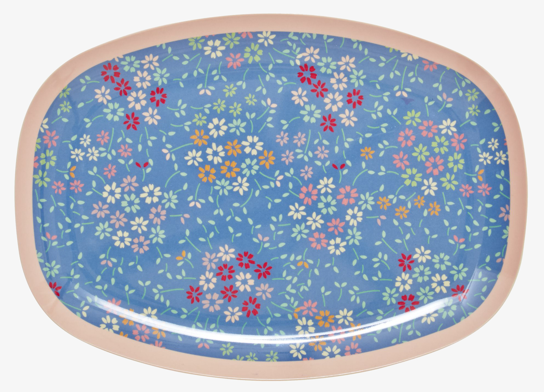 Tallrik Wild Flower Print från Rice med blommigt mönster