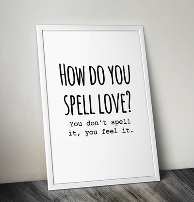 Poster - How Do You Spell Love från The Fashion Room