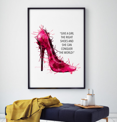 Poster - Shoes från The Fashion Room med högklackad sko