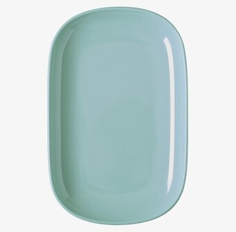 Small Lunch Plate Mint från Rice, rektangulär och mintgrön