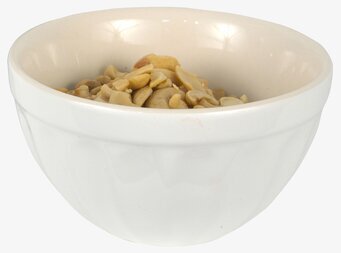 Müsliskål Mynte Pure White från IB Laursen med nötter