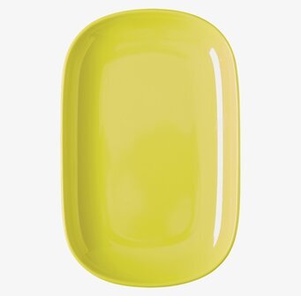 Small Lunch Plate Gul från Rice, rektangulär och klargul