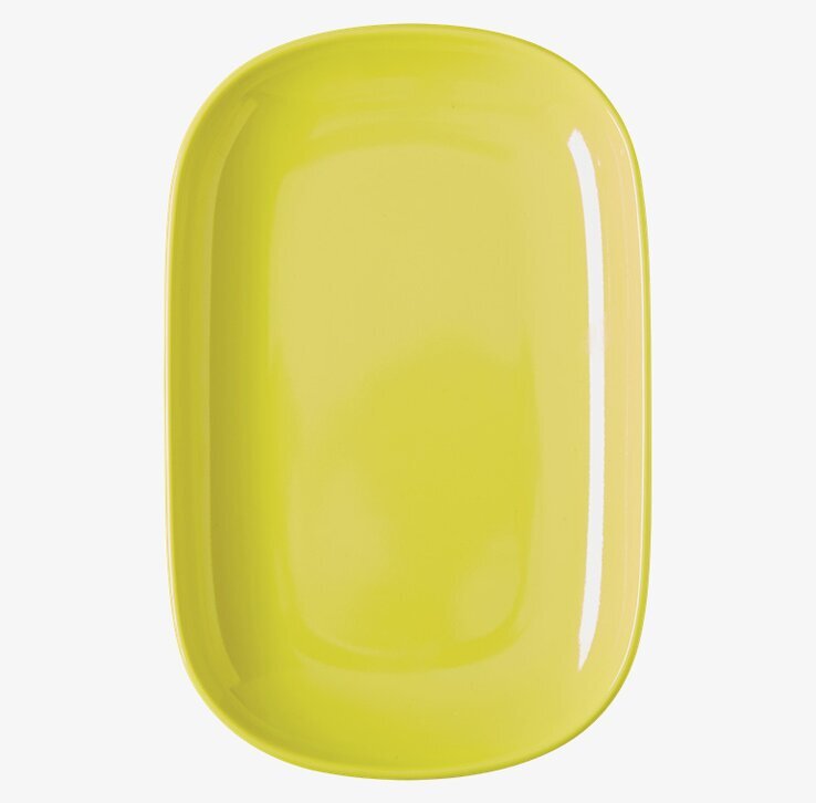 Small Lunch Plate Gul från Rice, rektangulär och klargul