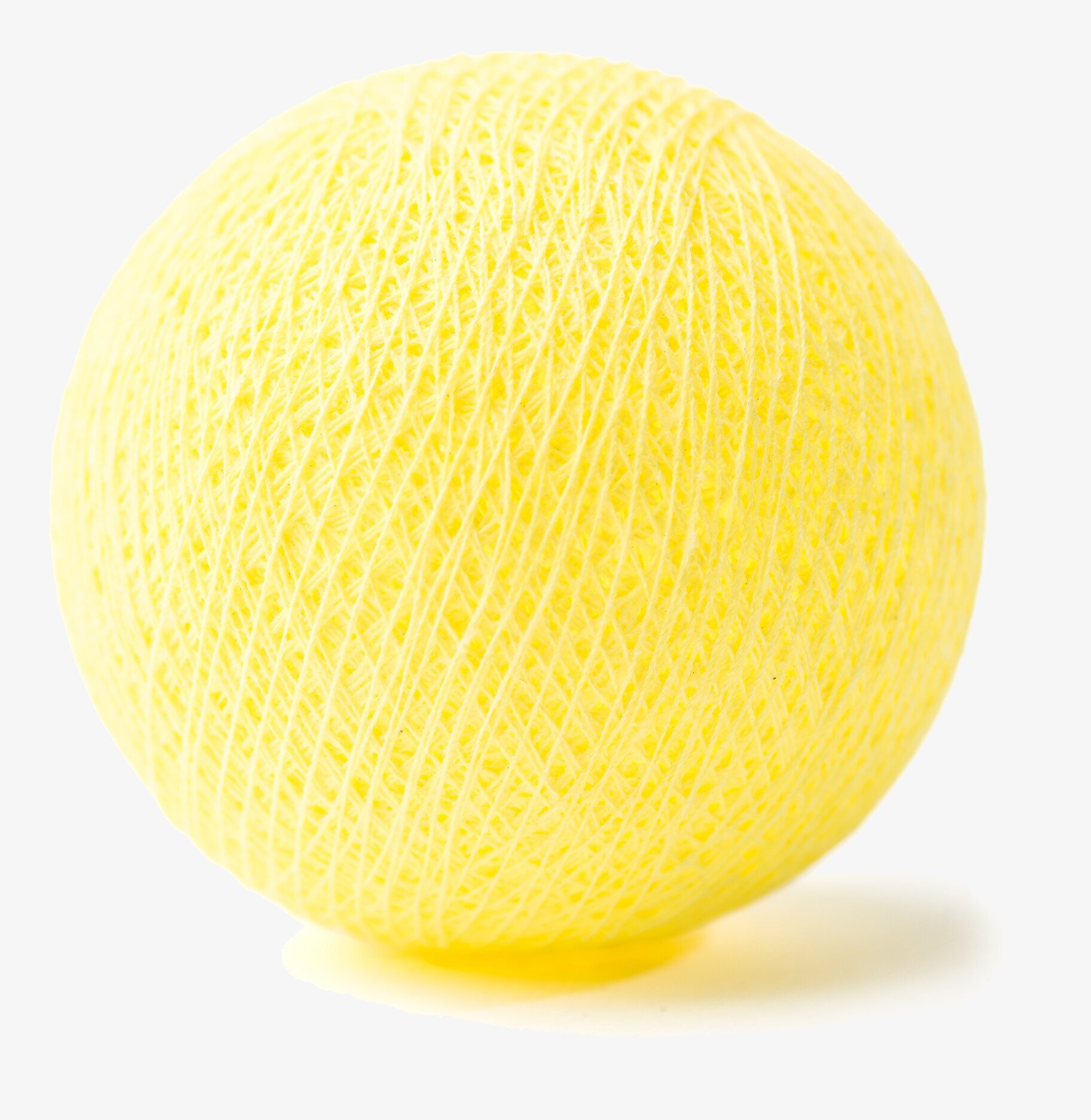 Boll Ljusgul - Vasanthi från Vasanthi med ljusgul trådtextur