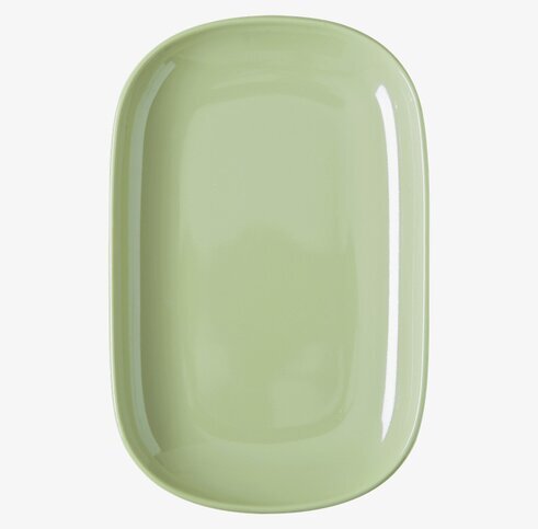 Small Lunch Plate Grön från Rice på ett vitt underlag