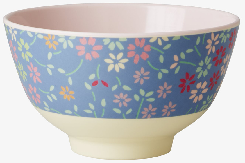Rice Liten Skål Wild Flower Print med färgglatt blommönster
