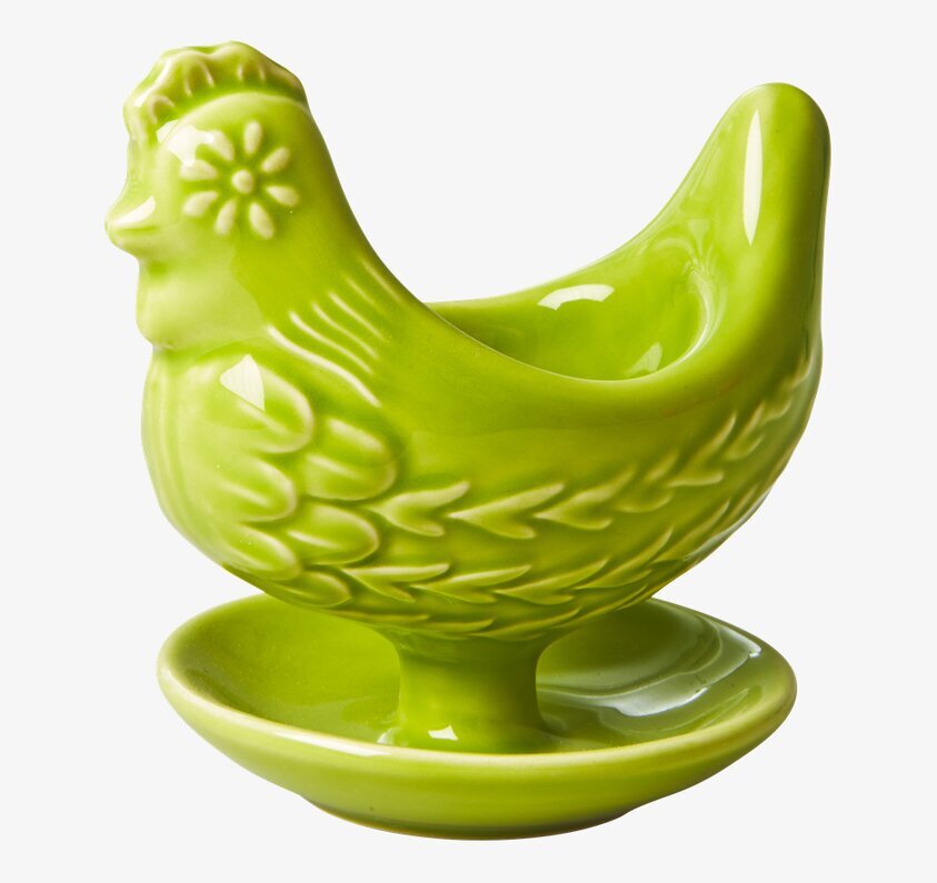 Äggkopp Höna Grön från Rice, lekfull och detaljrik design