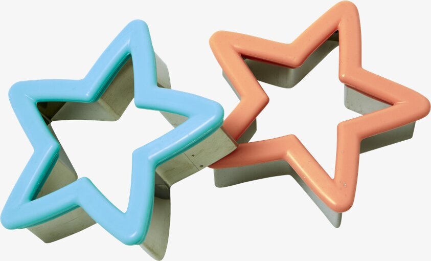 Brödskärare Stjärna från Rice i ljusblå och orange färg