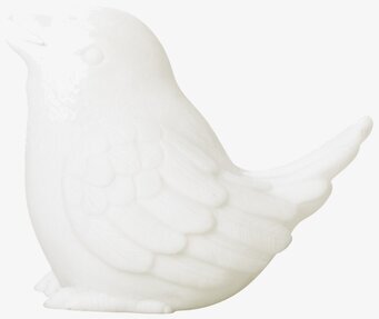 Nattlampa Fågel LED från Rice, vit och stilren design