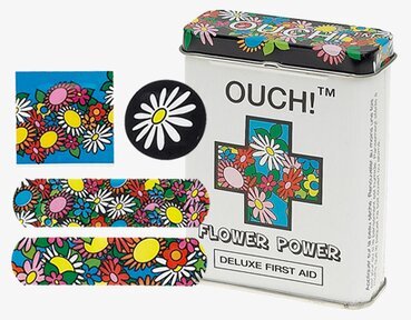 Flower Power från Ouch! - färgglad första hjälpen-produkt