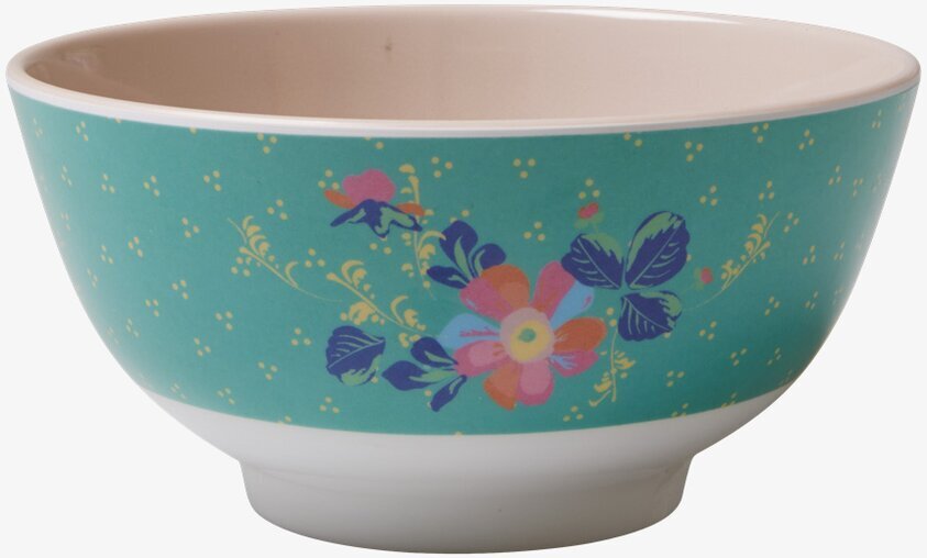 Skål Small Dotty Print från Rice med färgglatt blommönster