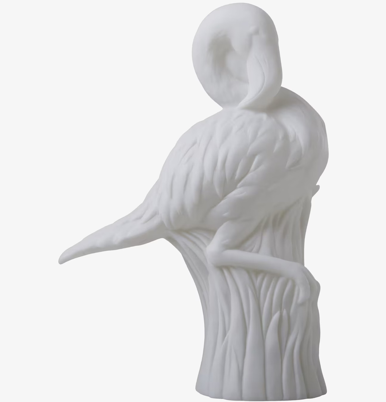 Lampa LED Flamingo från Rice, vit plast, detaljerad design