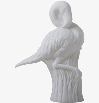 Lampa LED Flamingo från Rice, vit plast, detaljerad design