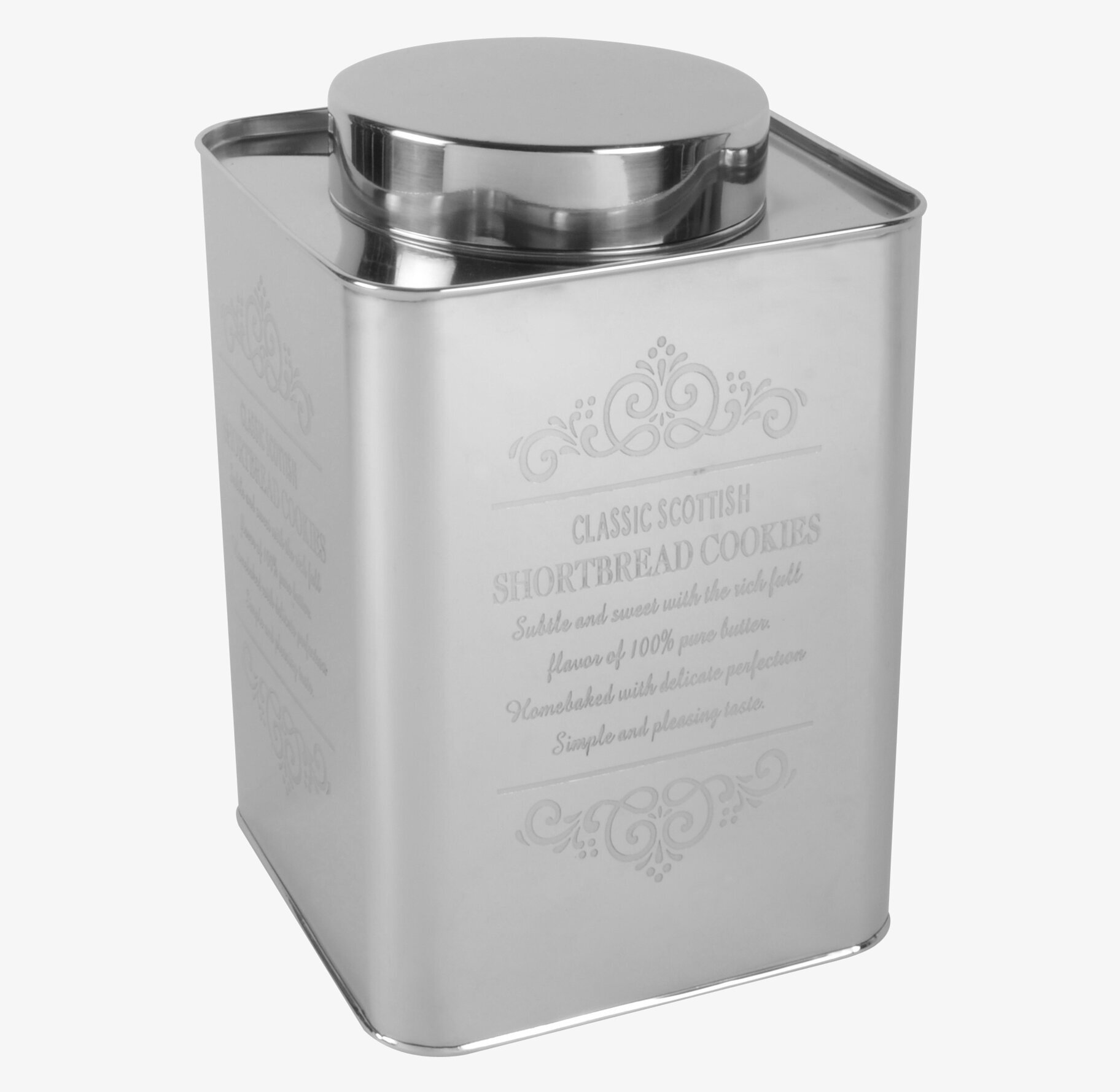 Metallburk Cookies från IB Laursen med präglat mönster